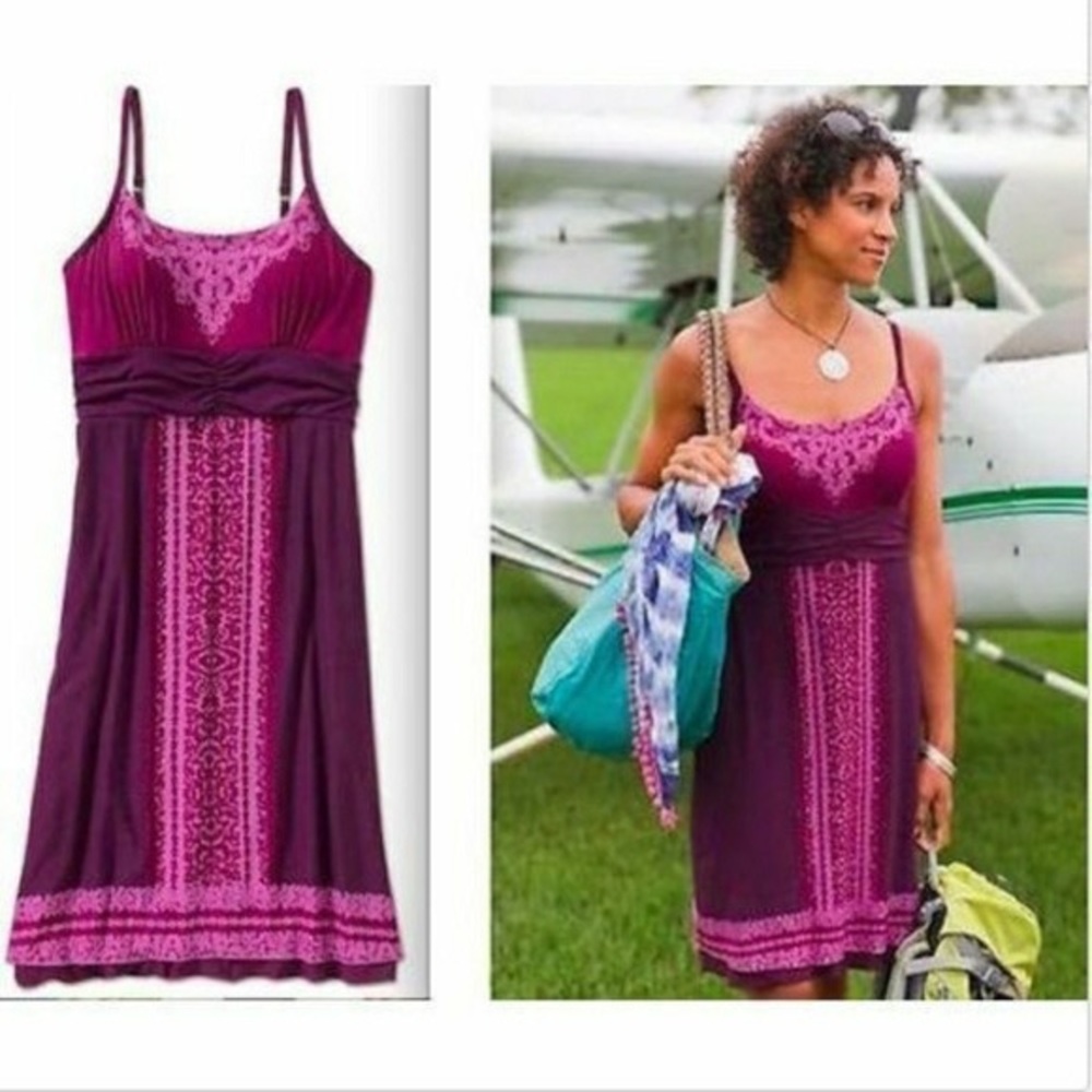 🌼 Athleta kindred Cam Knit Dress in Sangria Dynasty Size XS